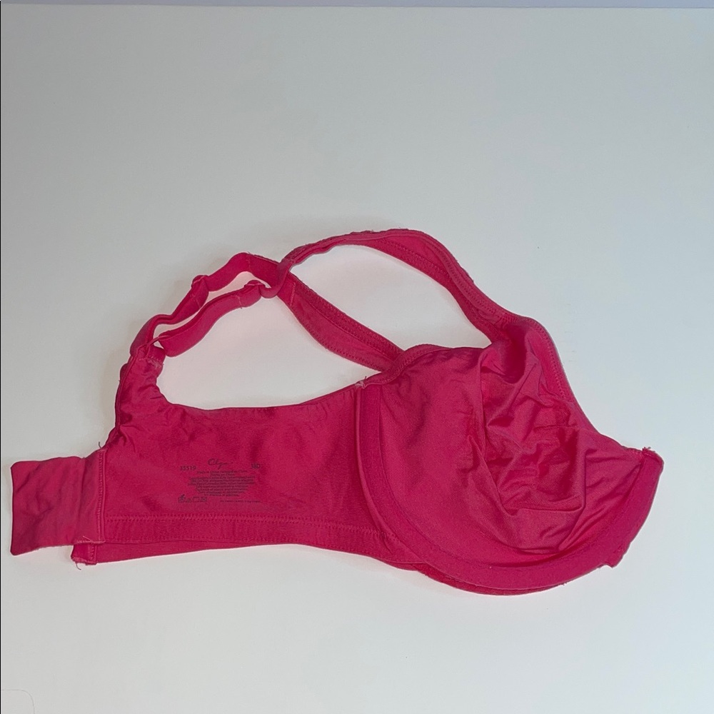 Olga Dark Pink Lace Underwire Bra 38D - Picture 6 of 9